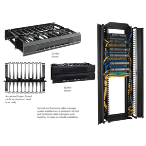 nVent HOFFMAN CableTek Horizontal Cable Managers