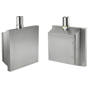 Syspend Sanitary HMI Enclosure Type 4X, 11.81x11.81x7.87, Brushed, SS304