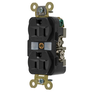 Hubbell Wiring Straight Blade Duplex Receptacles
