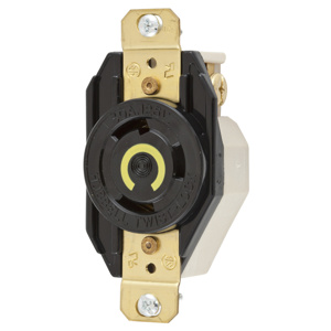 Hubbell Wiring Locking Single Receptacles