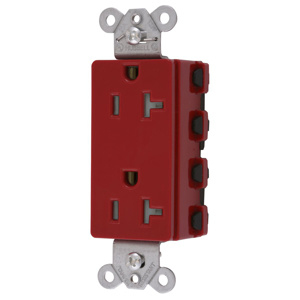 Hubbell Wiring Straight Blade Decorator Duplex Receptacles