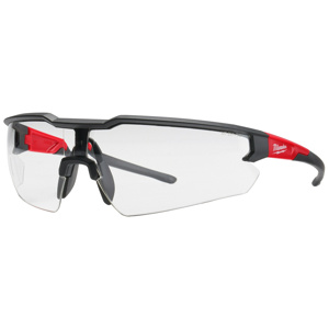 Milwaukee Safety Glasses Anti-scratch Clear Polybag Black/Red