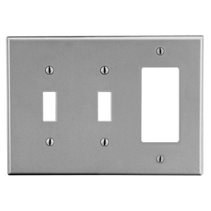 Hubbell Wiring Midsized Decorator Toggle Wallplates