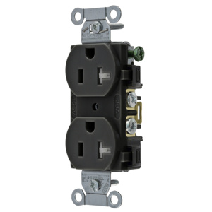 Hubbell Wiring Straight Blade Duplex Receptacles