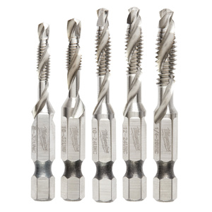 Milwaukee Impact Drill and Tap Sets 5 Piece SAE