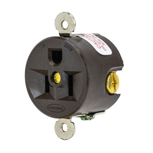 Hubbell Wiring Straight Blade Single Receptacles
