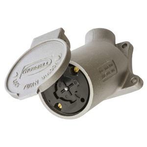 Hubbell Wiring Locking Flanged Receptacles