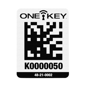 Milwaukee ONE-KEY™ ID Tags 2 x 1.5 in Plastic White<multisep/>Black