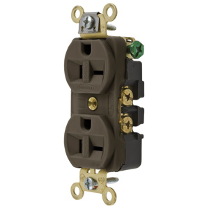 Hubbell Wiring Straight Blade Duplex Receptacles