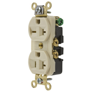 Hubbell Wiring Straight Blade Duplex Receptacles