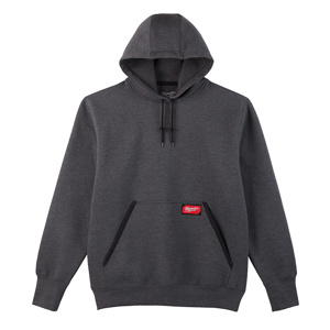 Milwaukee Heavyweight Pullover Hoodies Large Gray Mens