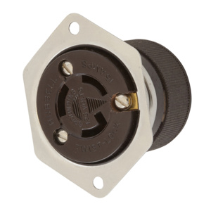 Hubbell Wiring Locking Flanged Receptacles