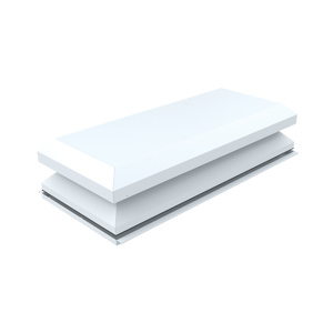 Tops, 15.53x68.89x33.42, White, Aluminum