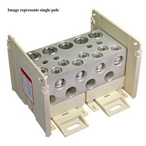 Burndy Versipole™ Double-Wide Style Configurable Power Distribution Blocks