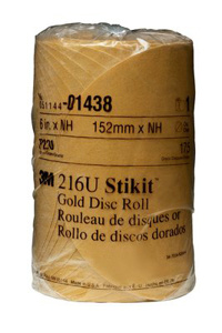 3M 216U Stikit™ Series Gold Paper Disc Rolls