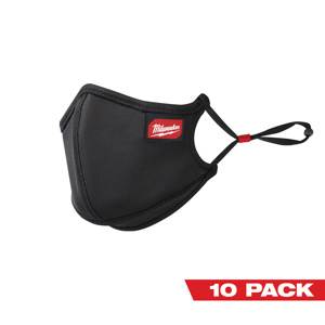 Milwaukee 3-layer Antimicrobial Performace Face Masks Polyester, Spandex, Nylon Black
