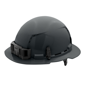 Milwaukee BOLT™ Full Brim Vented Hard Hats 6.5 - 8.5 in 6 Point Ratchet Gray