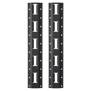 Milwaukee PACKOUT™ Shelving E-tracks 20 x 3.5 x 0.6 in Heavy-Duty Steel Black