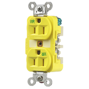 Hubbell Wiring Straight Blade Duplex Receptacles