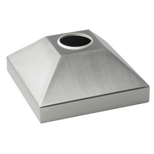Syspend Sanitary HMI Base Bracket Cover, 4x9x9, Brushed, SS304