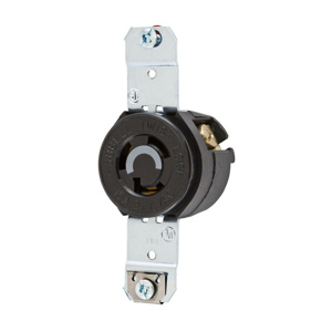 Hubbell Wiring Locking Single Receptacles