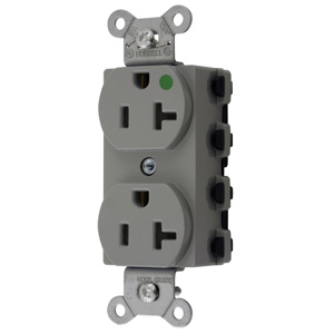 Hubbell Wiring Straight Blade Duplex Receptacles
