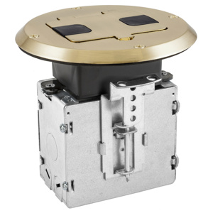 Hubbell Wiring Round Flush Floor Boxes