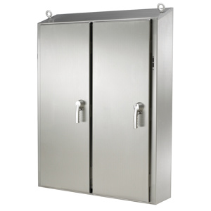 WaterShed Freestand Disconnect Enclosure Type 4X, 74x75x12, Brushed, SS304