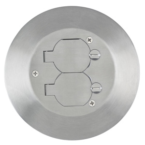 Hubbell Wiring SF Flush Round Floor Box Covers