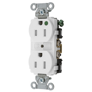 Hubbell Wiring Straight Blade Duplex Receptacles