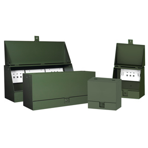 Utility Junction Cabinet, 30.00x76.00x22.00, Green, Steel