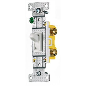 Hubbell Wiring SPST Toggle Light Switches