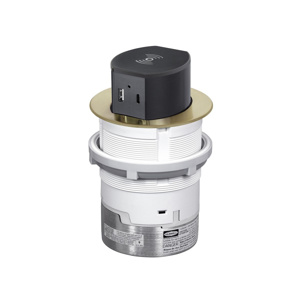 Hubbell Wiring Countertop Tri-power Receptacles