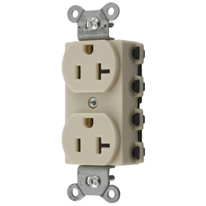 Hubbell Wiring Straight Blade Duplex Receptacles