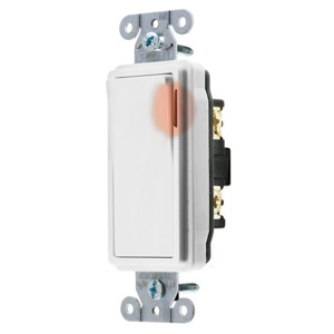 Hubbell Wiring SPST Rocker Light Switches