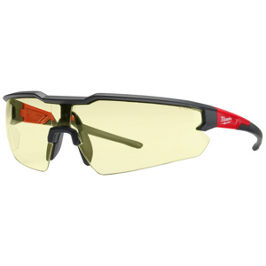 Milwaukee Safety Glasses Anti-fog, Anti-scratch Yellow Polybag Black/Red