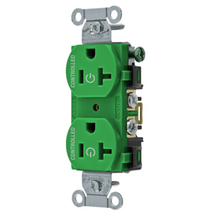 Hubbell Wiring Straight Blade Duplex Receptacles