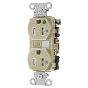 Hubbell Wiring Straight Blade Duplex Receptacles