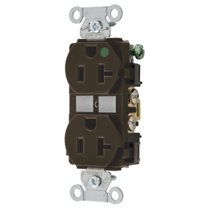 Hubbell Wiring Straight Blade Duplex Receptacles