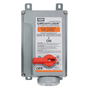 Hubbell Wiring Pin and Sleeve Mechanical Interlock Devices