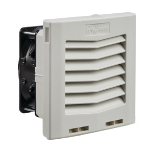 HF05 Side-Mount Filter Fan, 24V 12CFM, Lt Gray