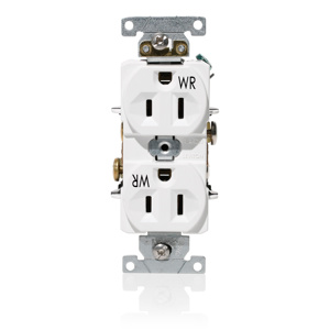 WBR15-W DPLXRCPT 5-15R 15A WHT 125V 2P3W