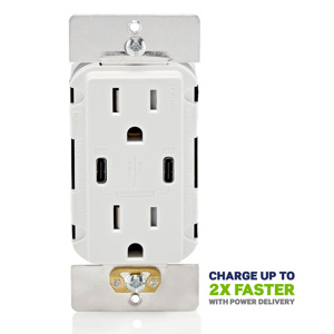 T5636-W 15A TR RCPTL USB TYPE HP CC CHRG