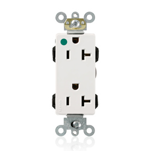 M1636-HGW LEVLOK DECO HG 20A 125V WHT