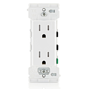 E5325-00W DECORA EDGE 15A 125V TPR RECPT