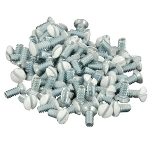 Leviton Stainless Steel Slotted Oval Head Wall Plate Screws