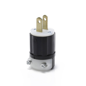 MS2-P PLG LKG L1-15P 125V 2P2W BLK/WHT