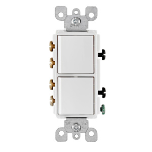 Leviton Stacked Rocker Switch Combination Devices