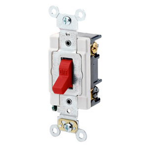 <em class="search-results-highlight">Leviton</em> 3-Way, SPST Toggle Light Switches 20 A 120/277 V Red
