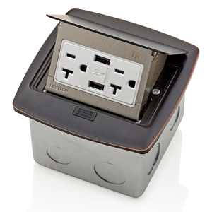 PFUS2-BZ TR USB FLRBOX 20A 125V 5-20R-BZ